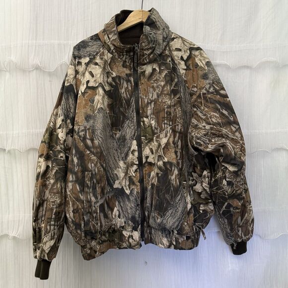 VTG Pro Hunter Camoflauge Mossy Oak Break Up Pattern 3 In 1 Coat Bomber Size L - Picture 4 of 9